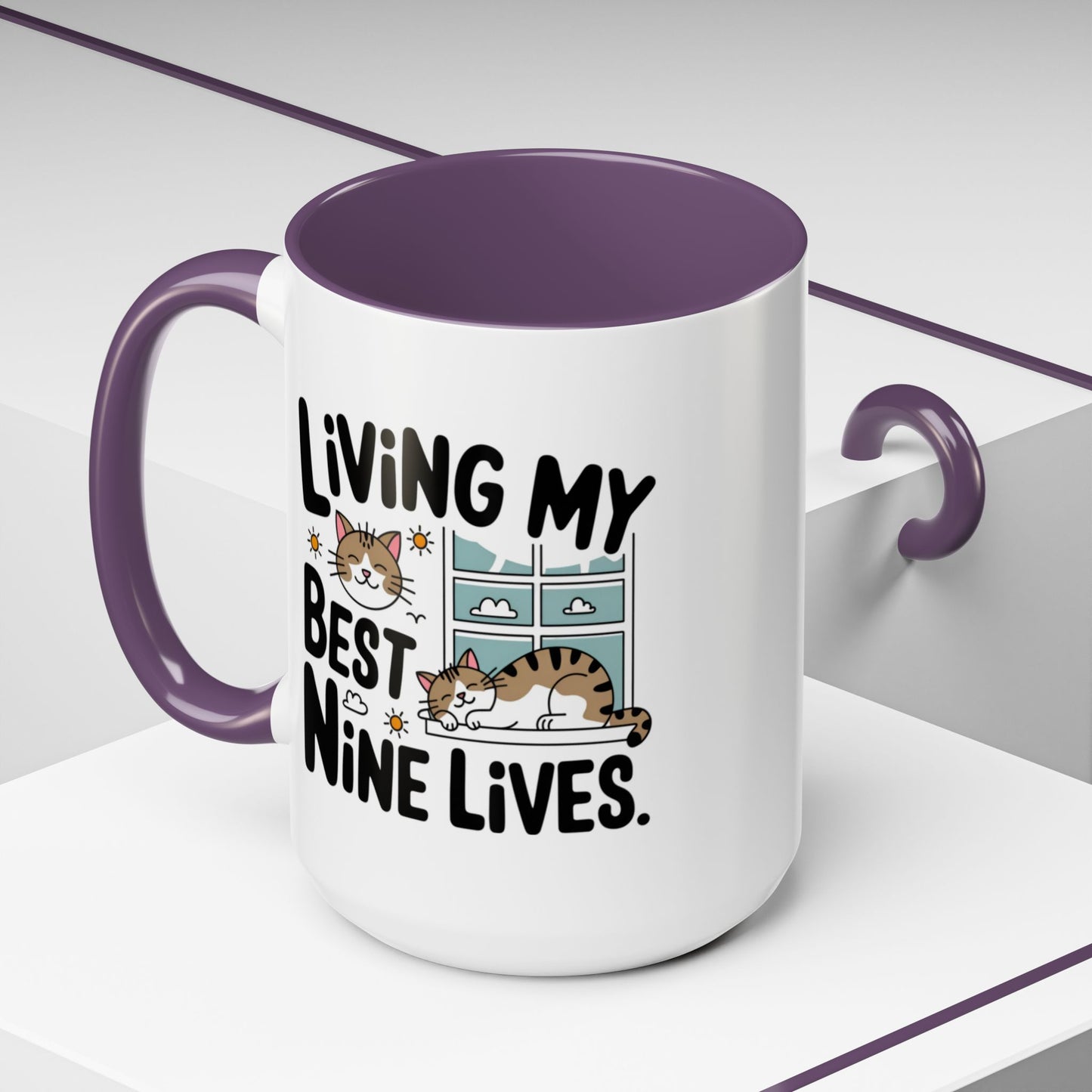 Animal Mug - Living My Best Nine Lives