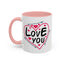 Valentine's Day Mug - Love You Heart Arrows