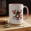Christmas - Merry Christmas White Text Santa Reindeer Penguin Fox