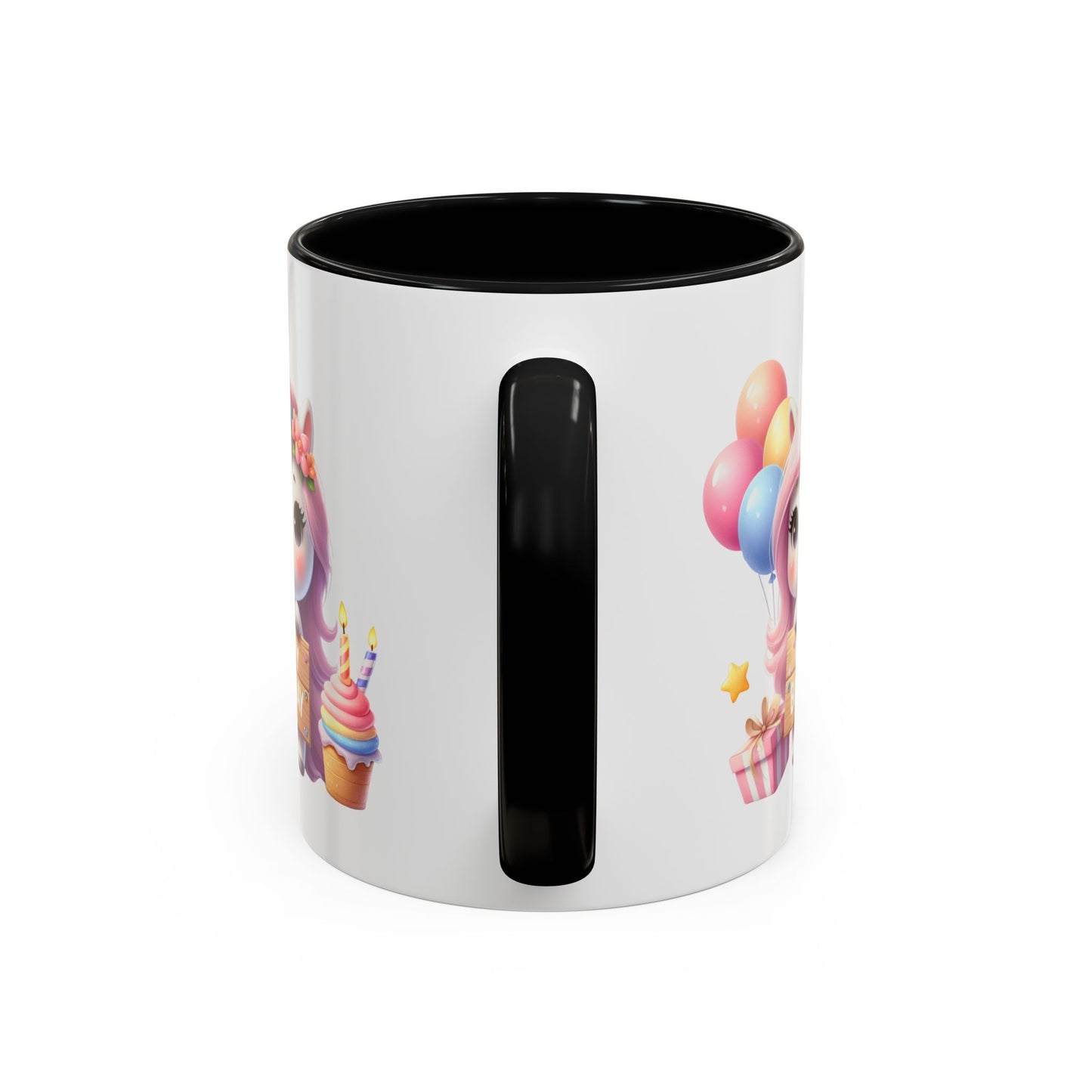 Birthday Mug - Girl Unicorn Happy Birthday Sign 2