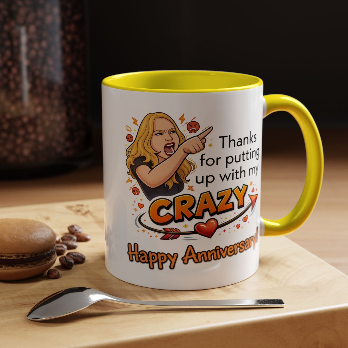 Anniversary Mug - Thanks For Putting Up