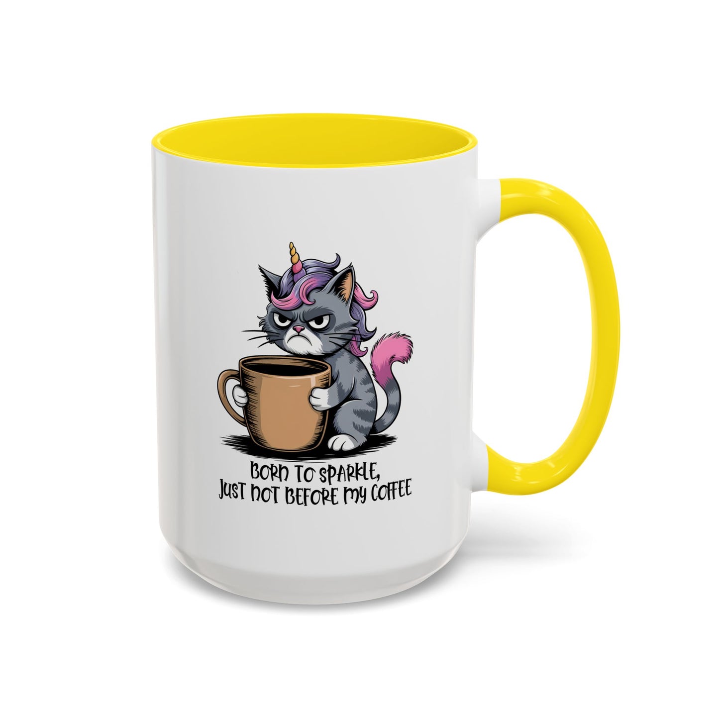 Humor Mug - Born to Sparkle, Just Not Before My Coffee