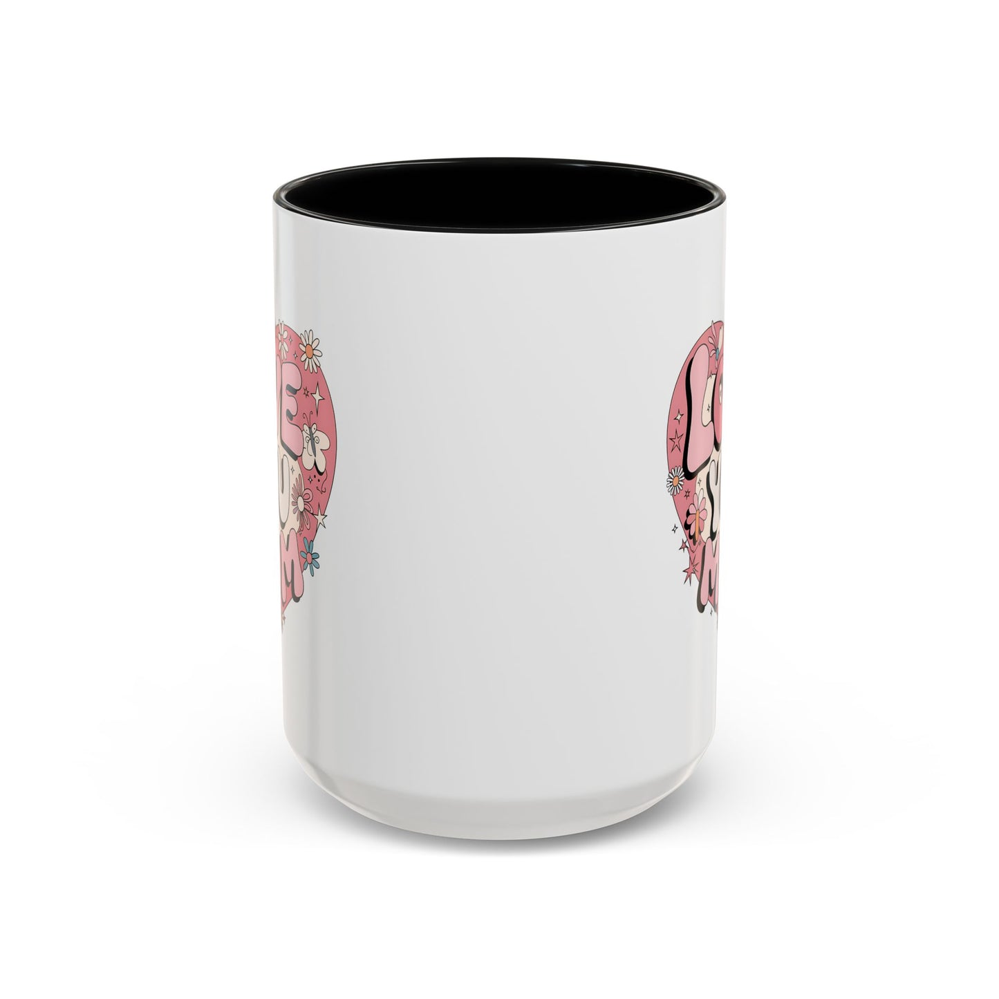 Mother's Day Mug - Love You Mom Retro Heart