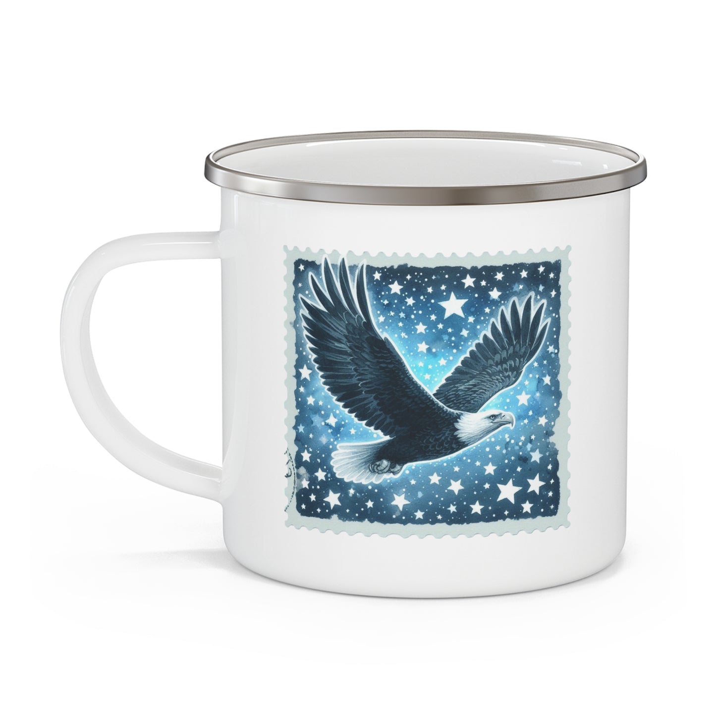 4th of July Mug - Eagle Stars Stamp