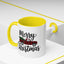 Christmas Mug - Merry Christmas Black Text Tartan Truck