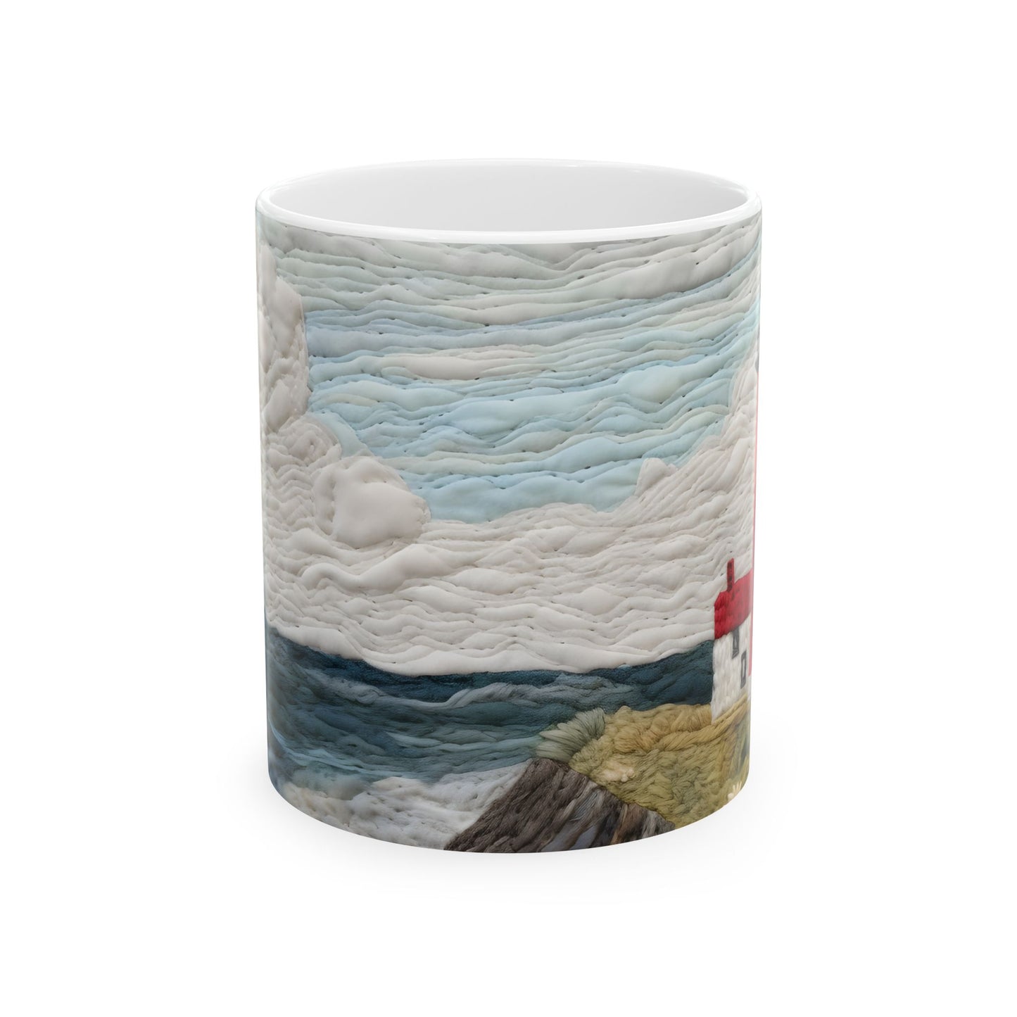 Artistic Mug - Felted Lighthouse 5