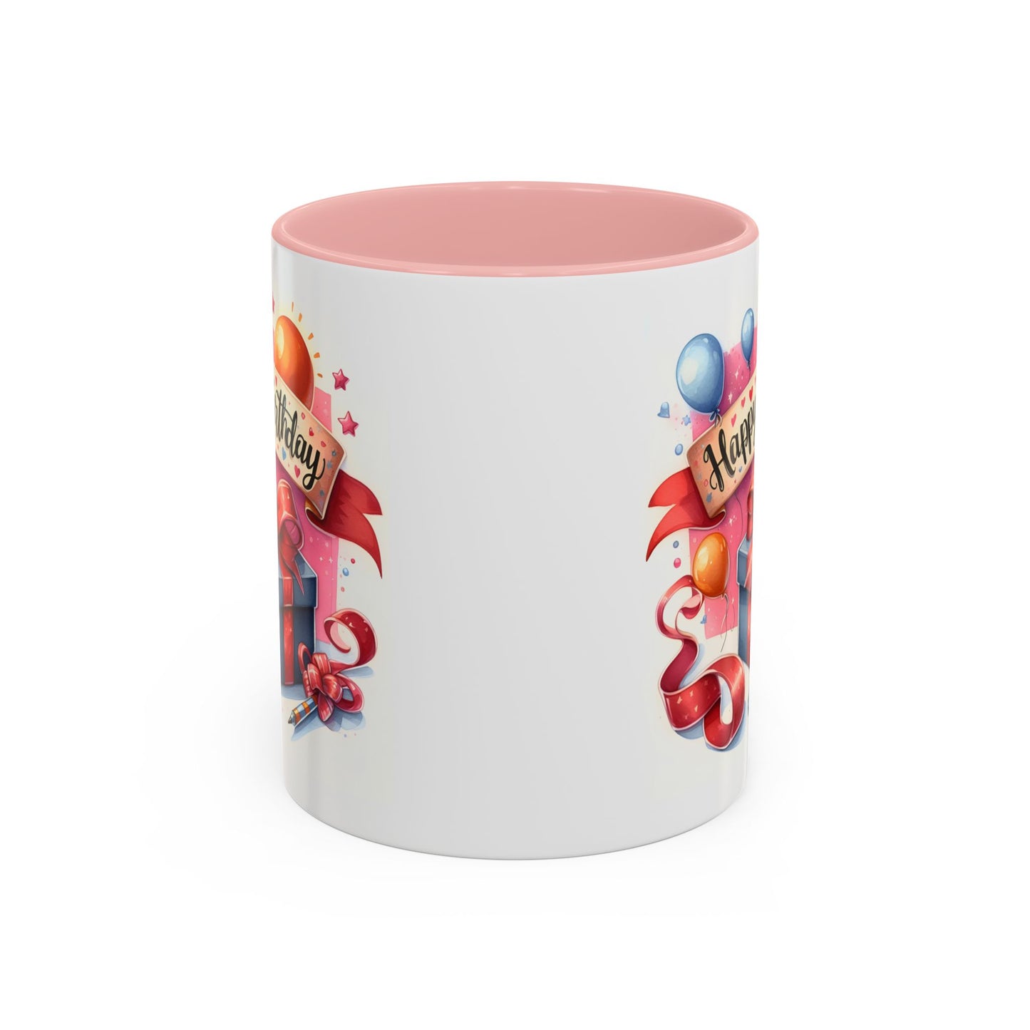 Birthday Mug - Present Pen Balloons