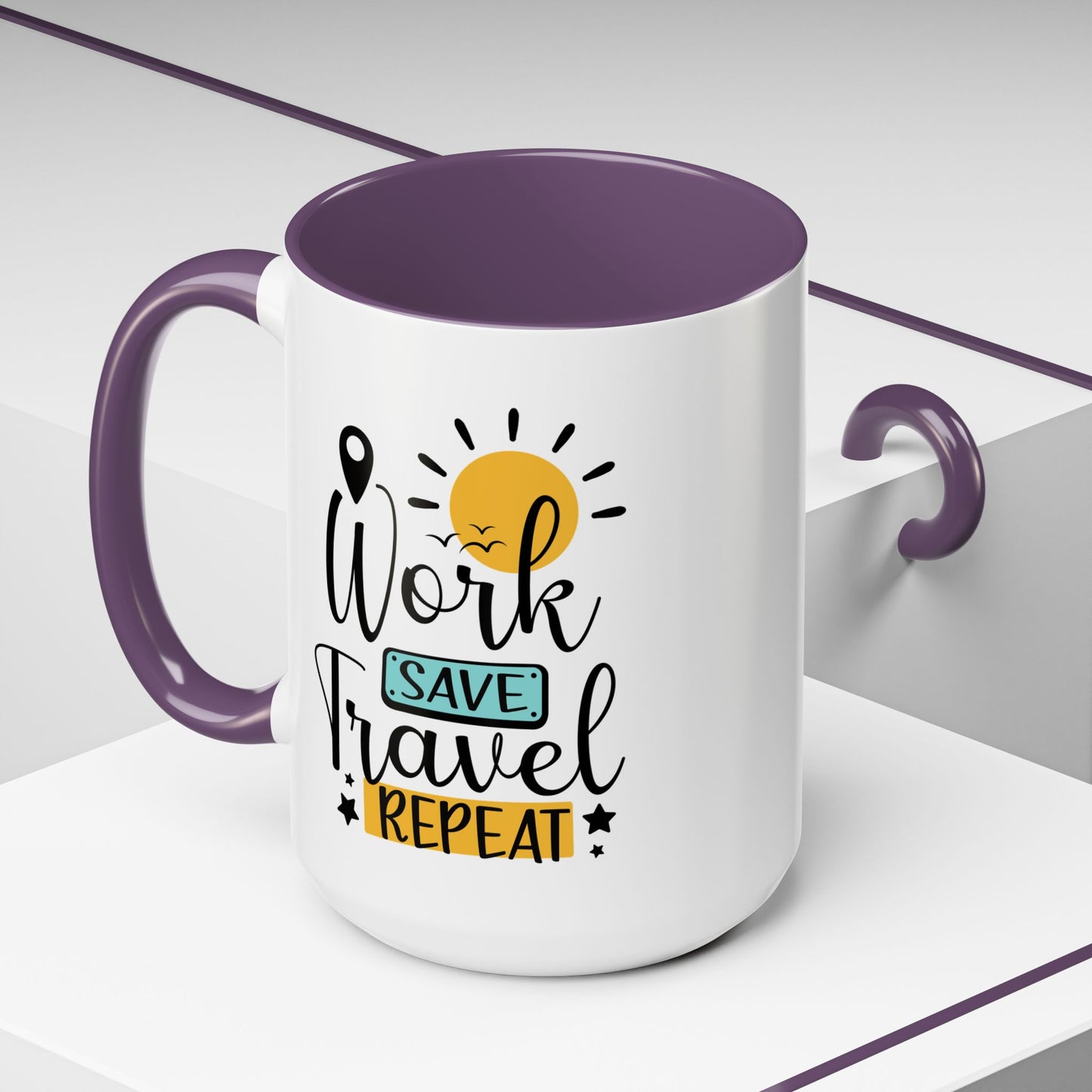 Adventure Mug - Work Save Travel Repeat