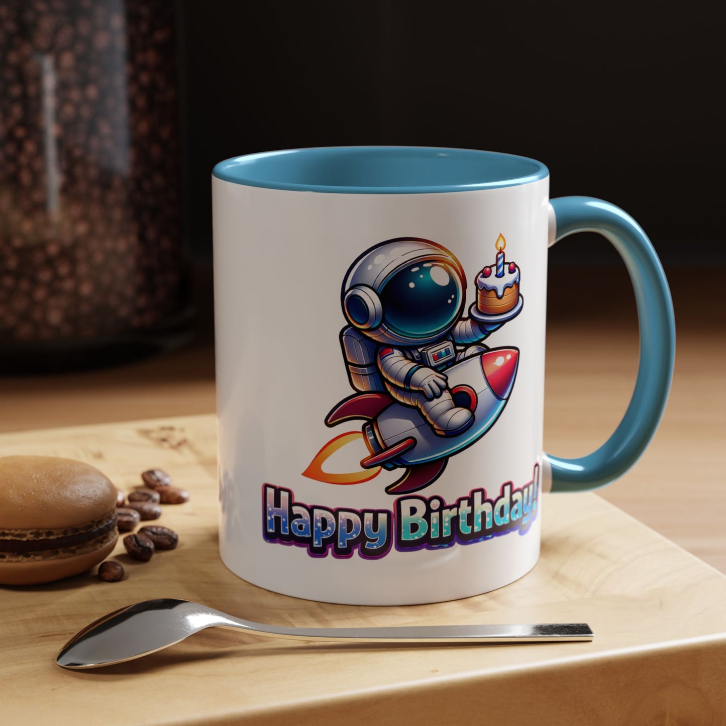 Birthday Mug - Astronaut Rocket
