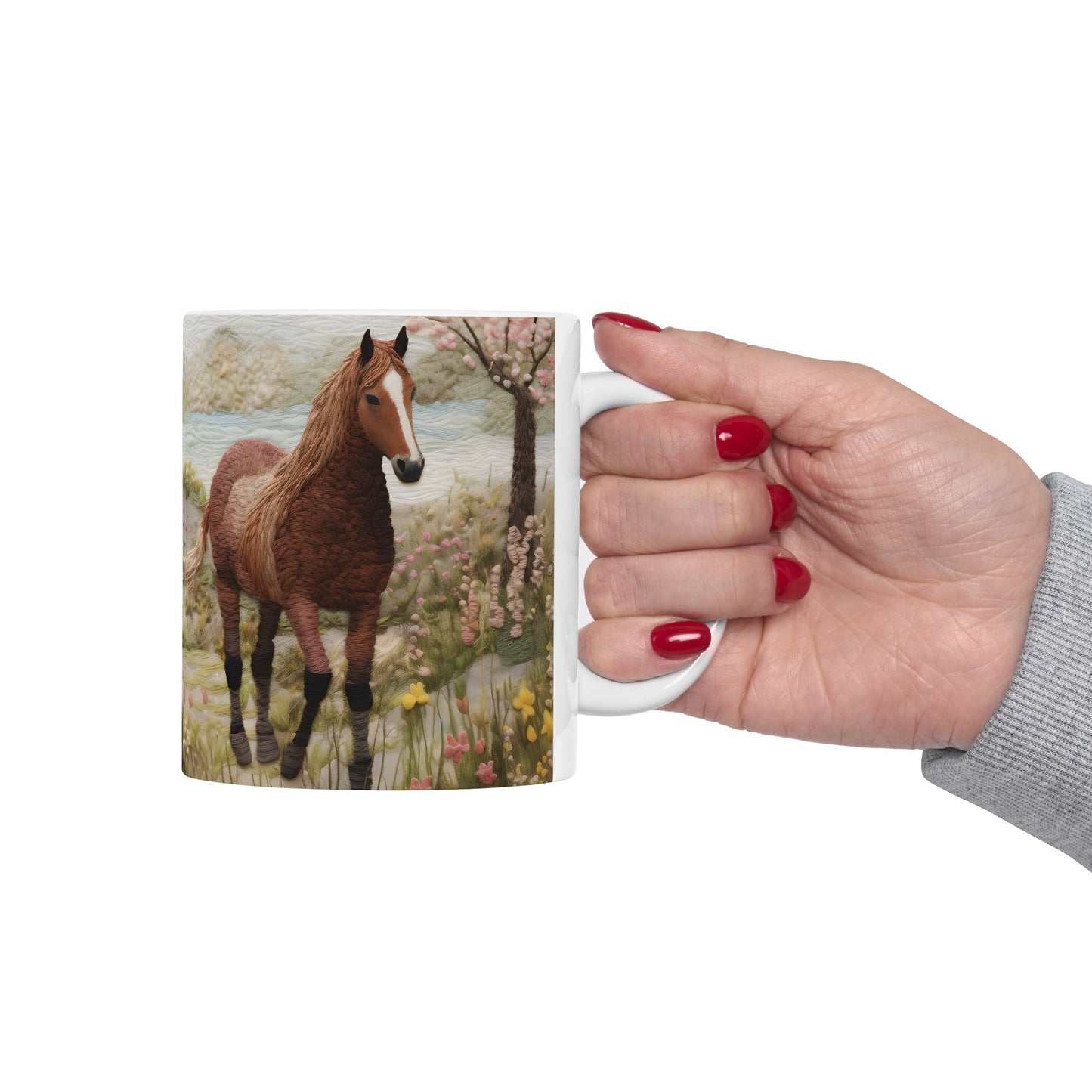Artistic Mug - Felted Horse
