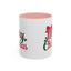 Christmas Mug - Merry Christmas Red & Green Text Bow