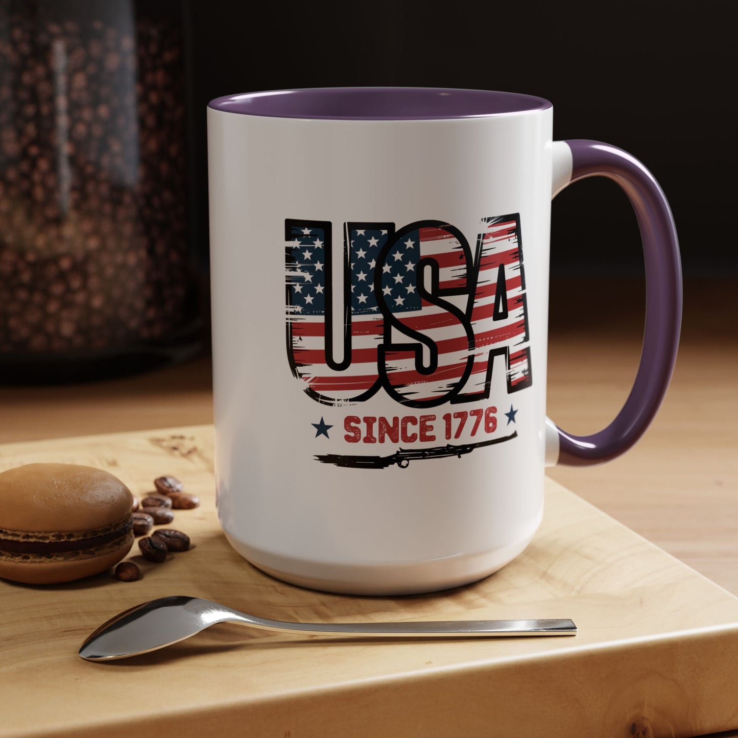 4th of July Mug - USA Since 1776 Gun