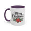 Christmas Mug - Merry Christmas Black Text Mistletoe