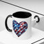 4th of July Mug - USA Sparkle Heart