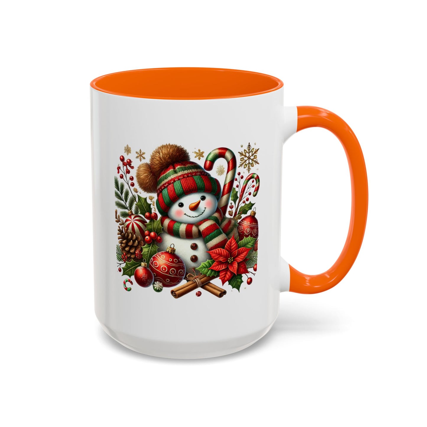 Christmas Mug - Red and Green Snowman 2