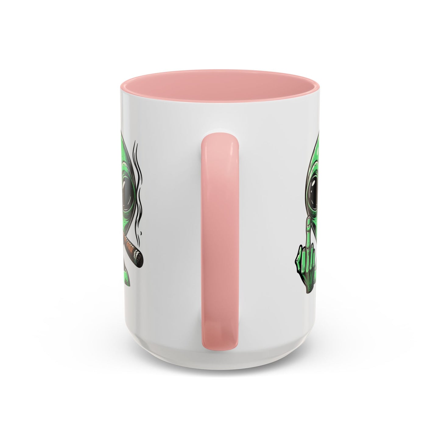 Adult Mug - Green Alien Fuck You Human