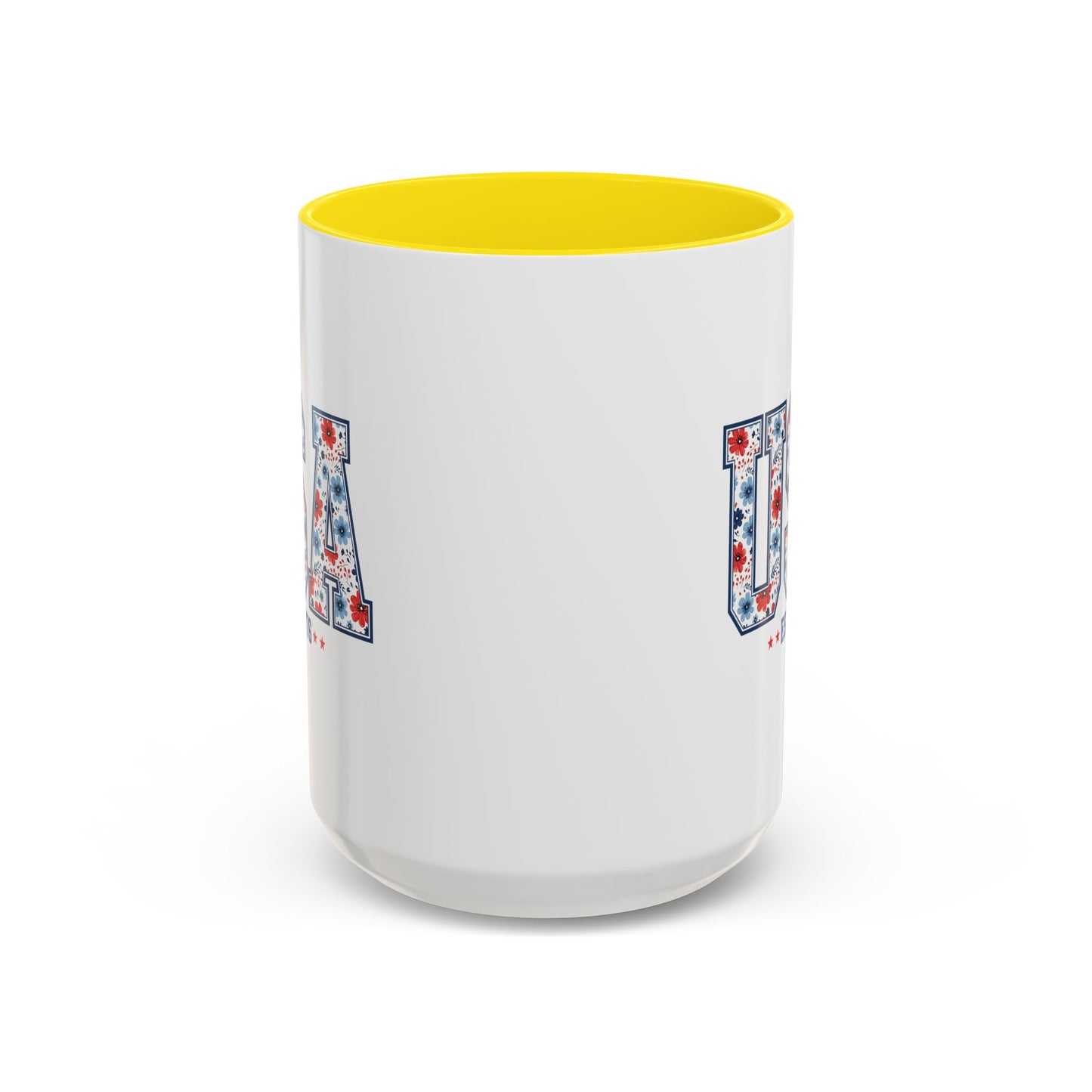 4th of July Mug - USA EST 1776 Floral