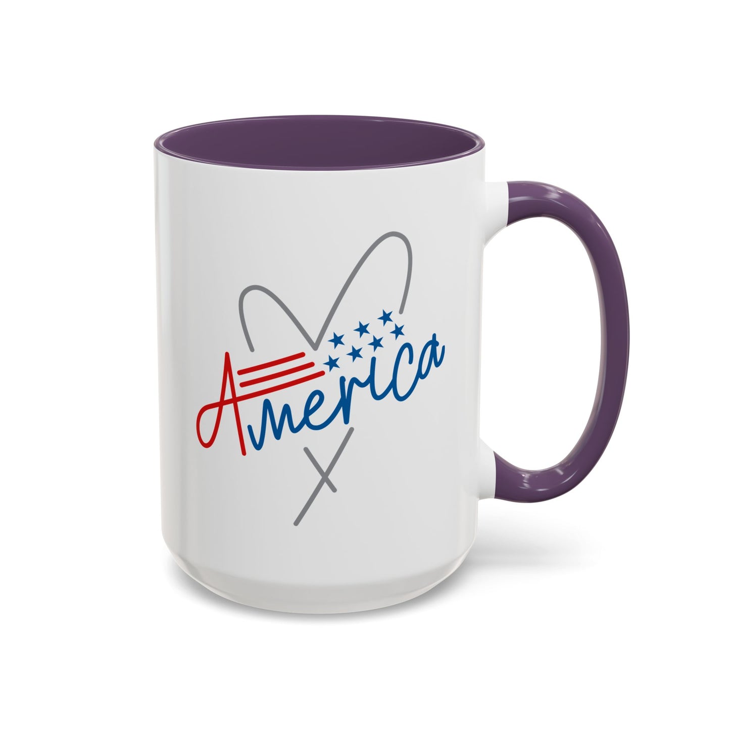 4th of July Mug - America Heart