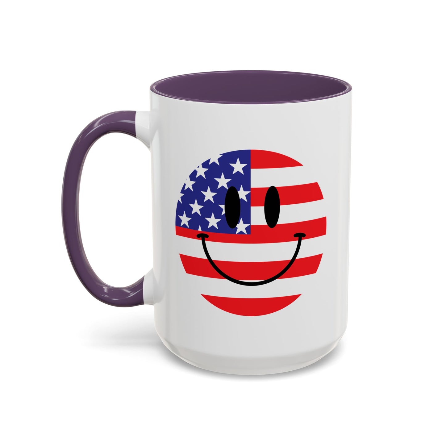4th of July Mug - America Smiley Face