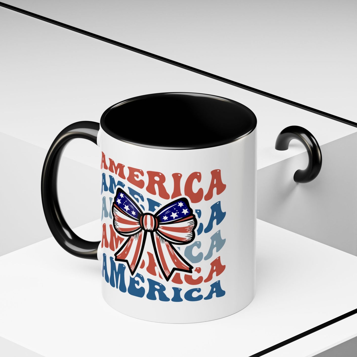 4th of July Mug - America Bow