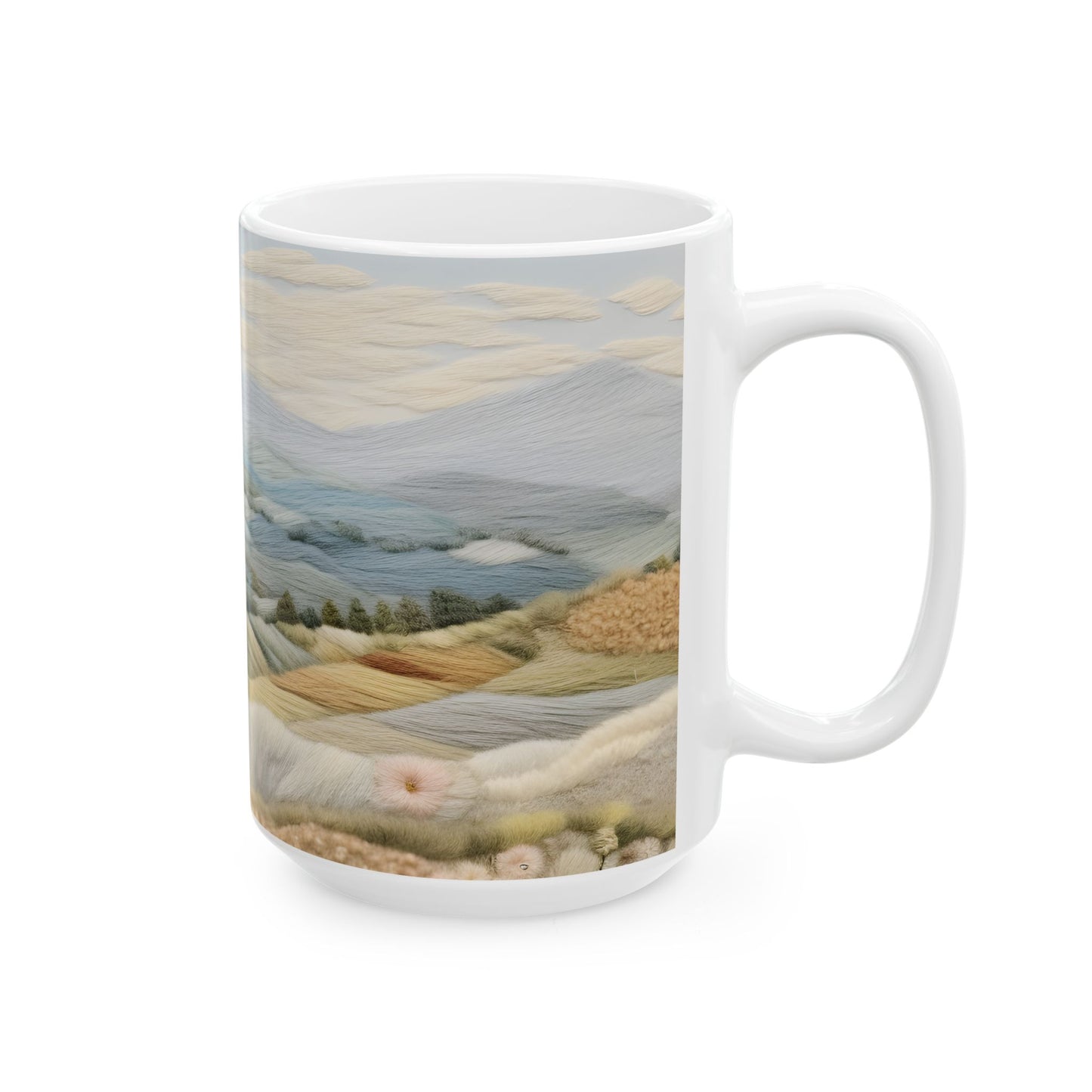 Artistic Mug - Felted Landscape 2