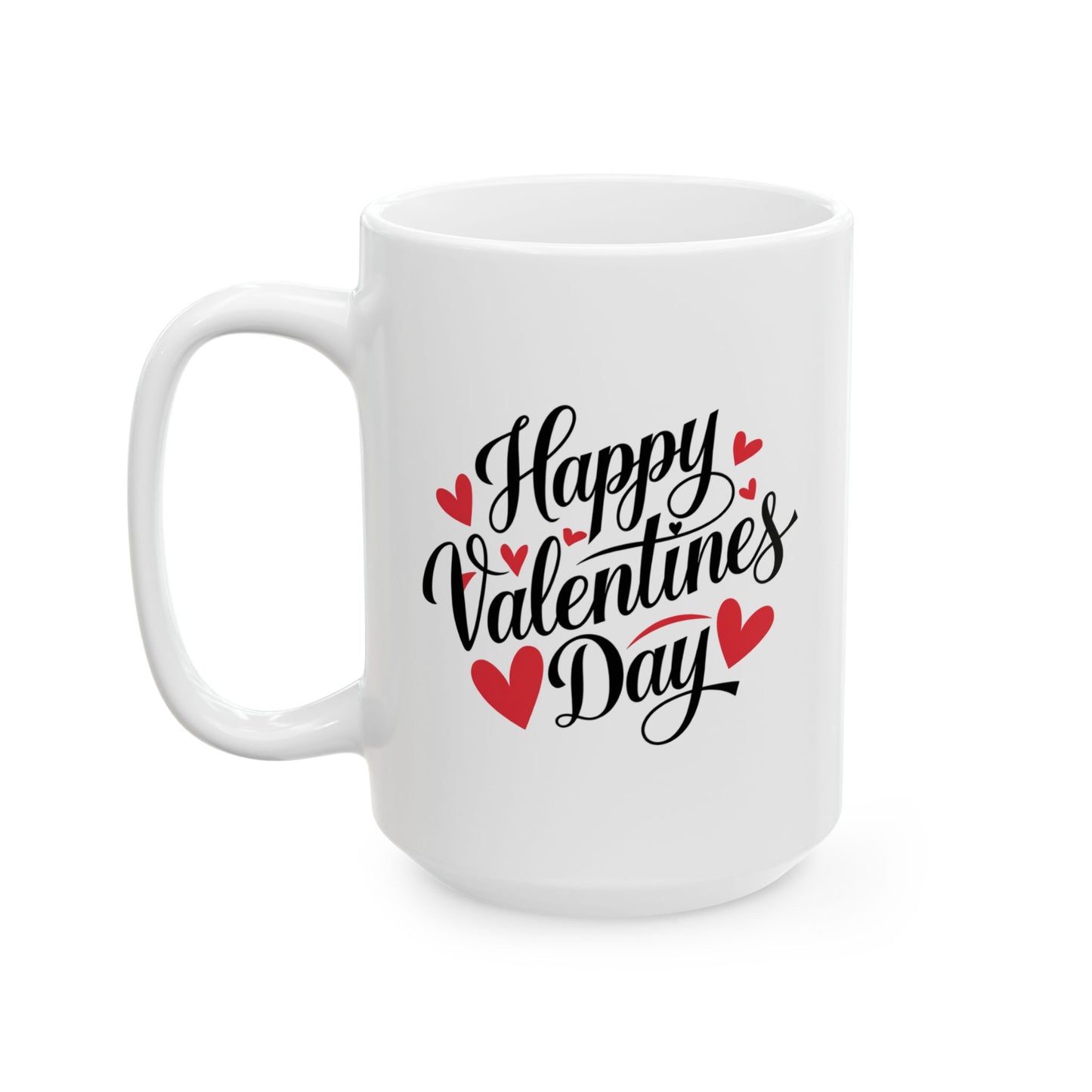 Valentine's Day Mug - Happy Calligraphy Text