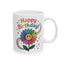 Birthday Mug - Happy Birthday Smiley Sun Flower