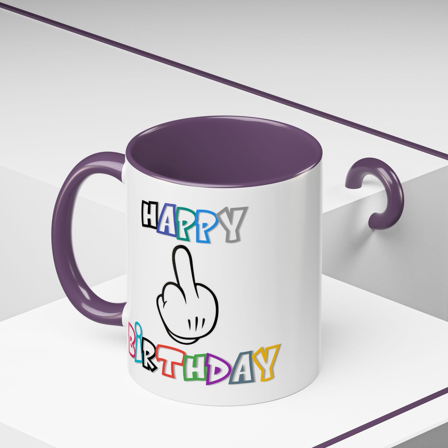 Adult Mug - Happy Birthday Middle Finger