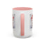 Christmas Mug - Merry Christmas Red Text Puppy Green & Red Top