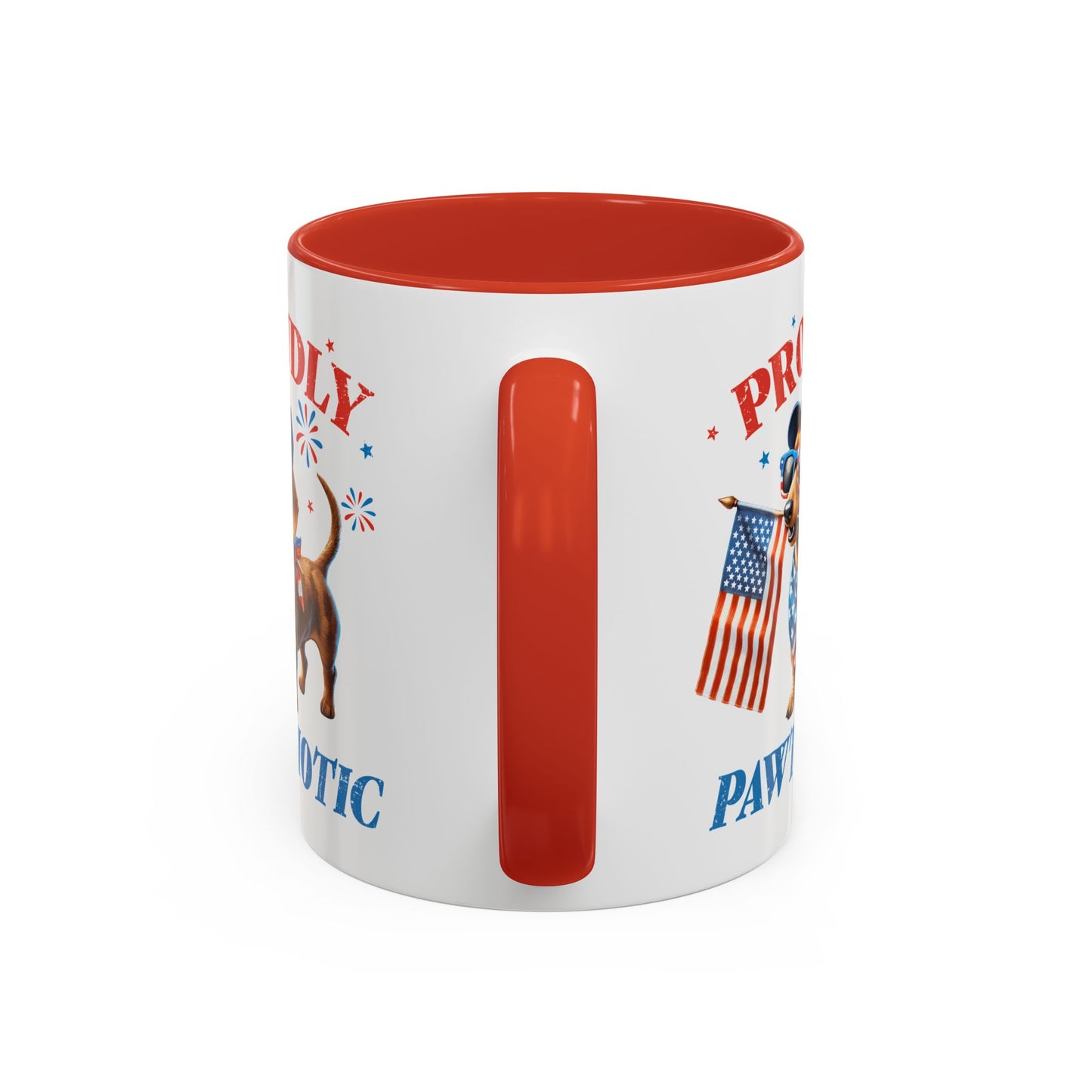4th of July Mug - Proudly Pawtriotic Dog