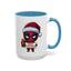 Christmas Mug - Merry Christmas Red Text Superhero