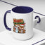 Christmas Mug - Merry Christmas Red & Green Text Reindeer Snowman