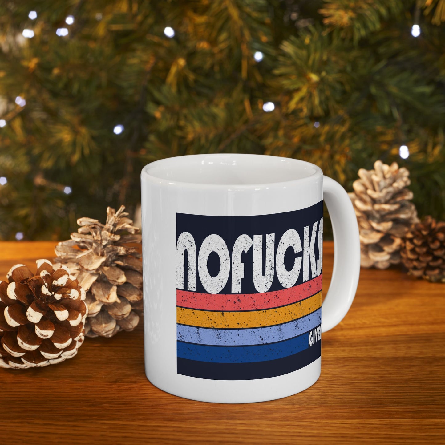 Adult Mug - No Fucks Given Retro