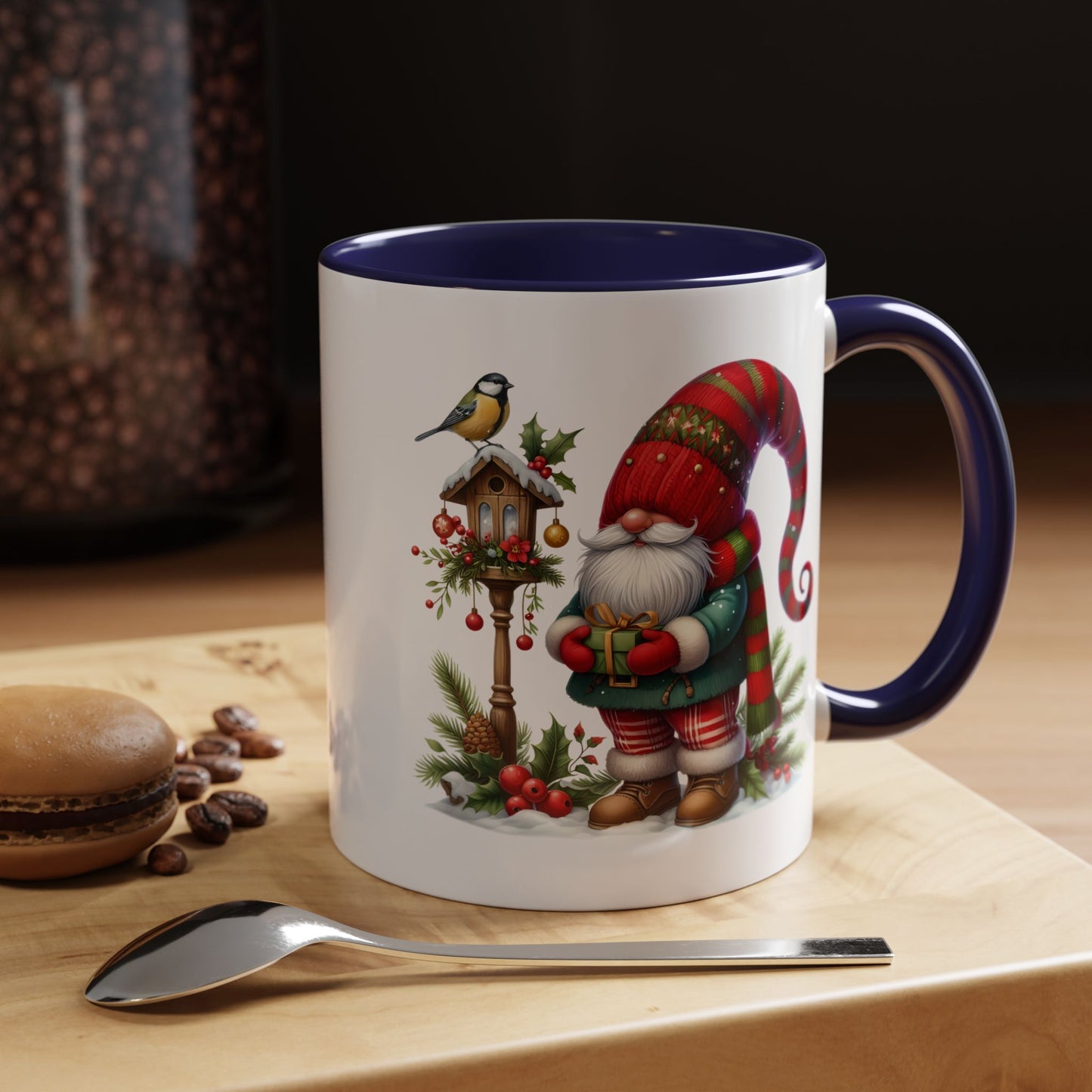 Christmas Mug - Gnome and Birdhouse