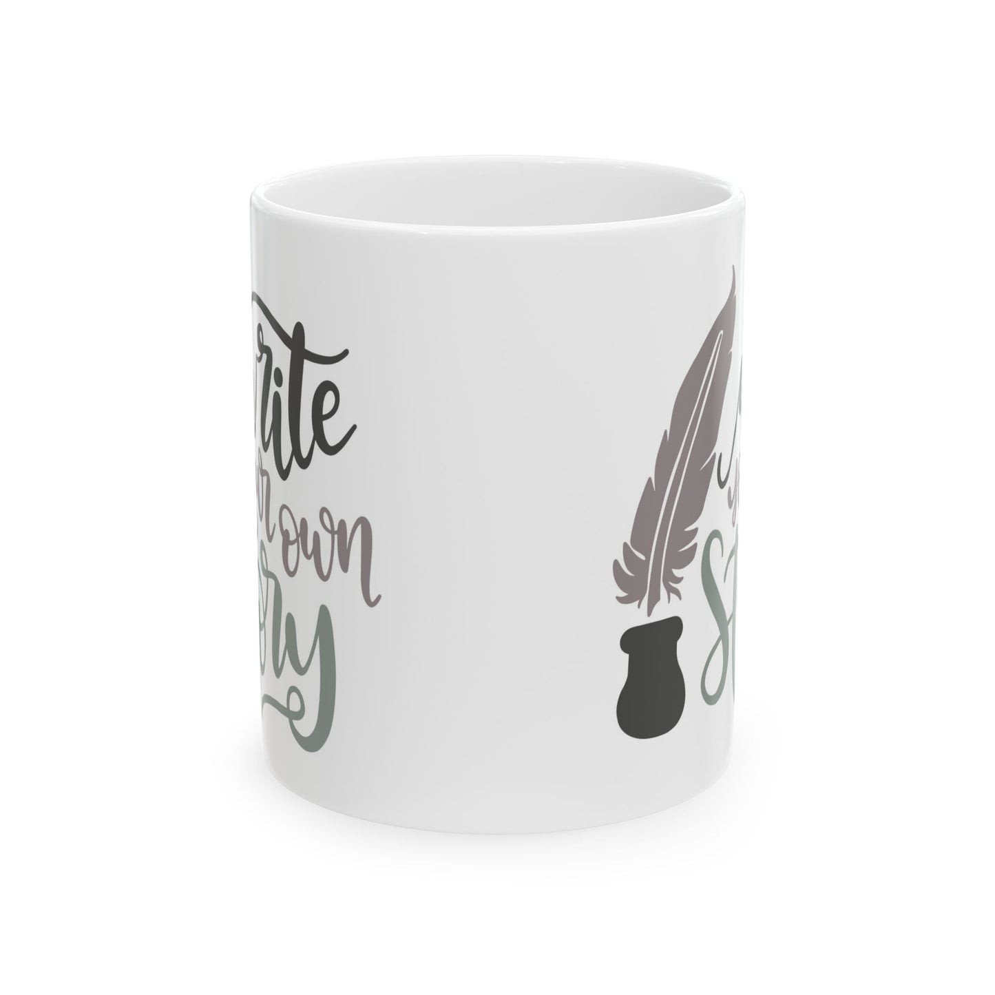 Motivation Mug - Write Your Own Story Pen and Ink