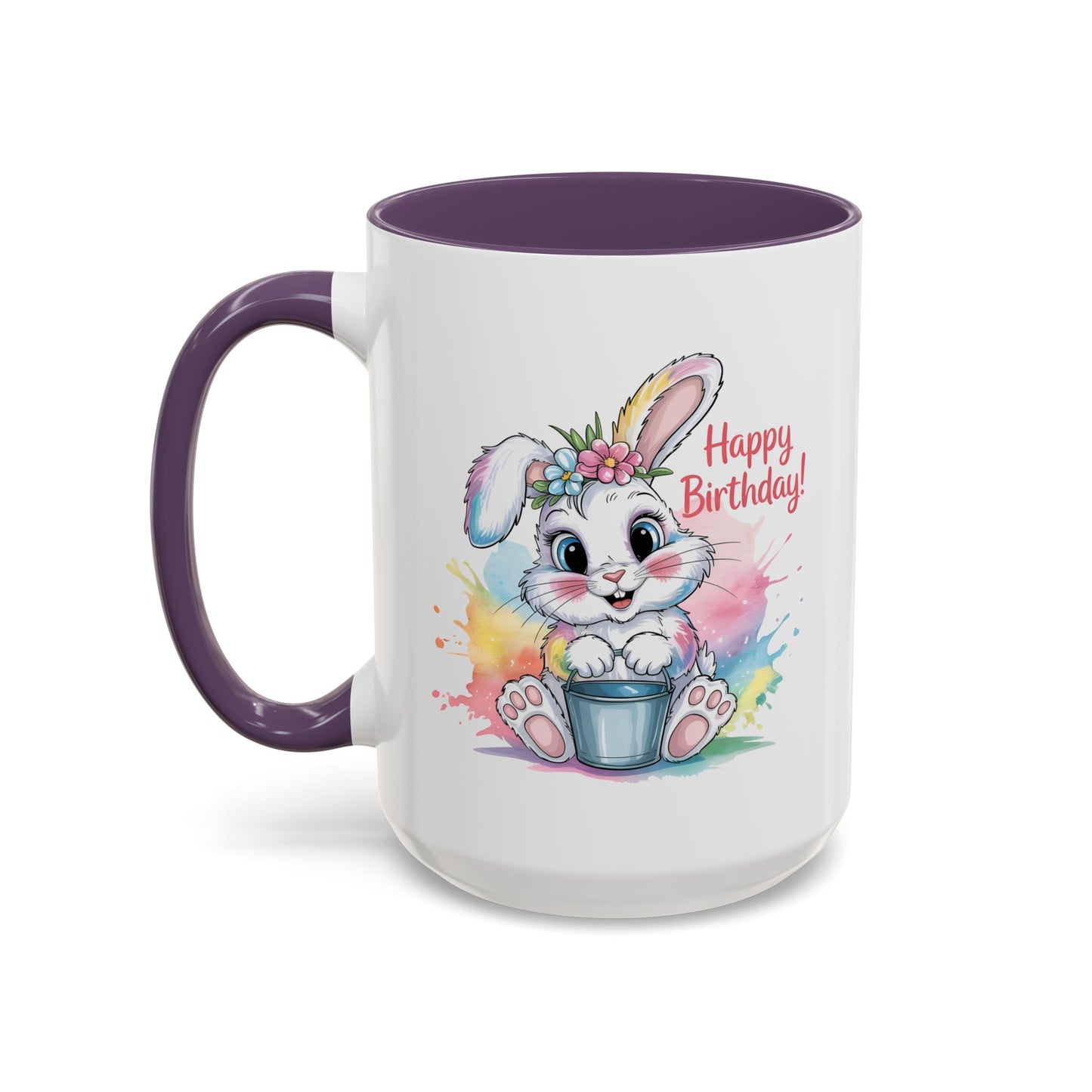 Birthday Mug - Happy Birthday Cute Bunny