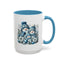 Christmas Mug - Blue Snowman Family