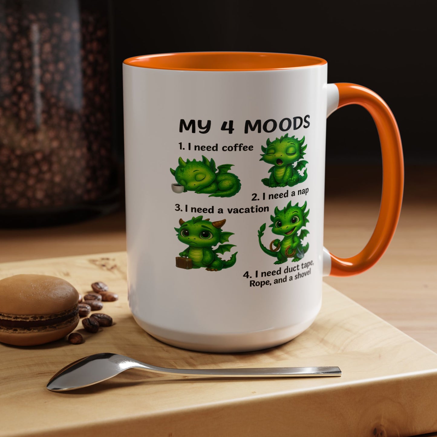 Humor Mug - My 4 Moods Dragon