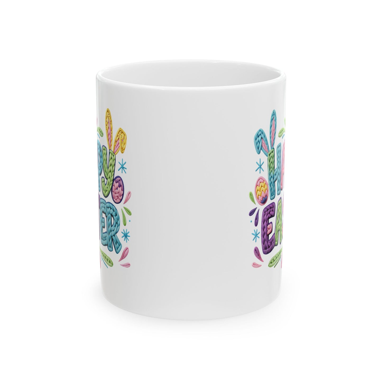 Easter Mug - Faux Yarn Easter