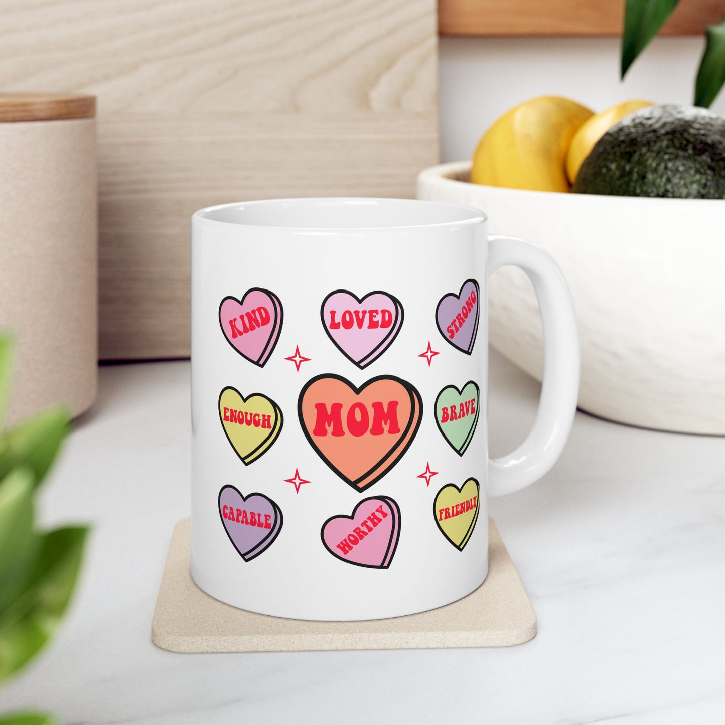 Mother's Day Mug - Mom Hearts