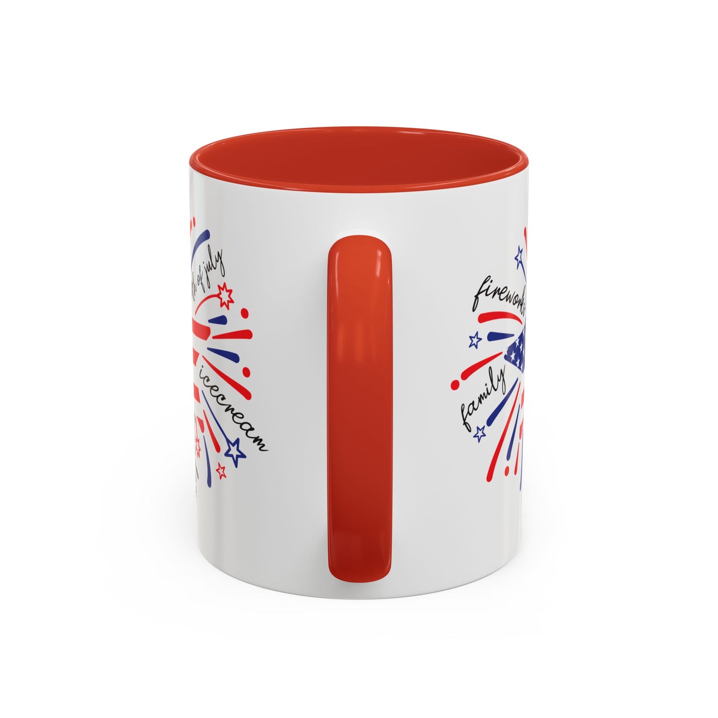 4th of July Mug - Star Flag Fireworks