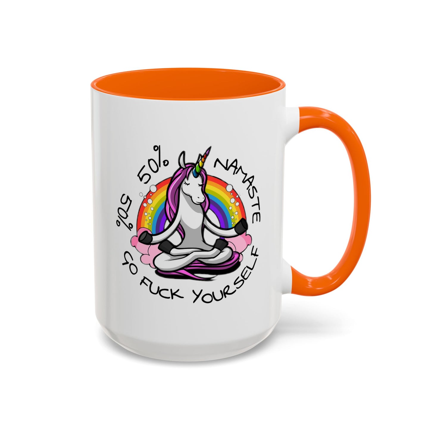 Adult Mug - 50% Namaste 50% Go Fuck Yourself