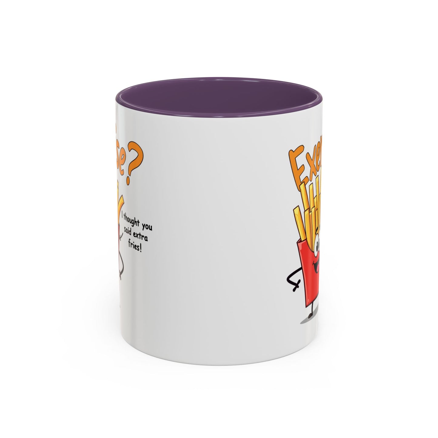 Humor Mug - Exercise I Thought You Said Extra Fries