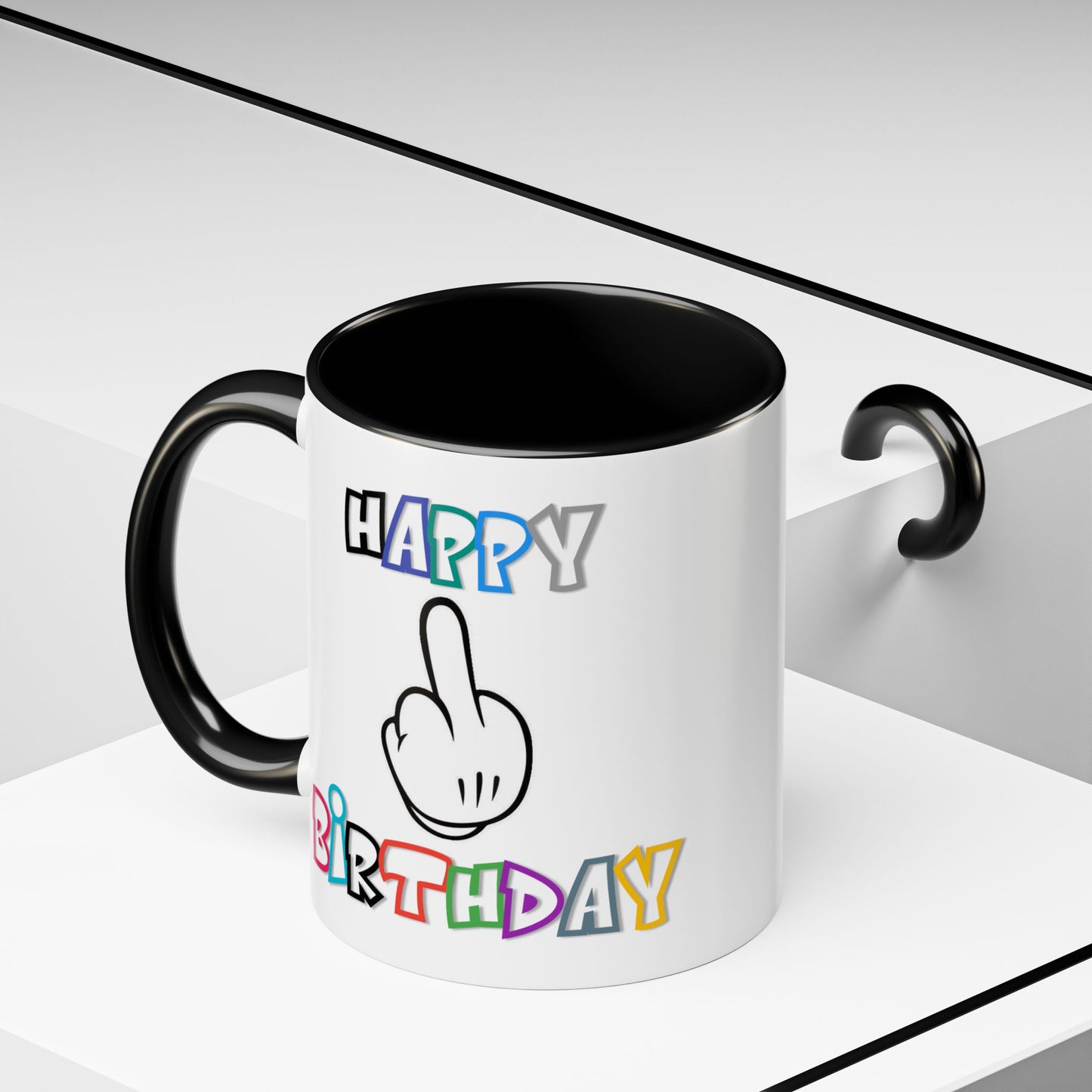 Adult Mug - Happy Birthday Middle Finger