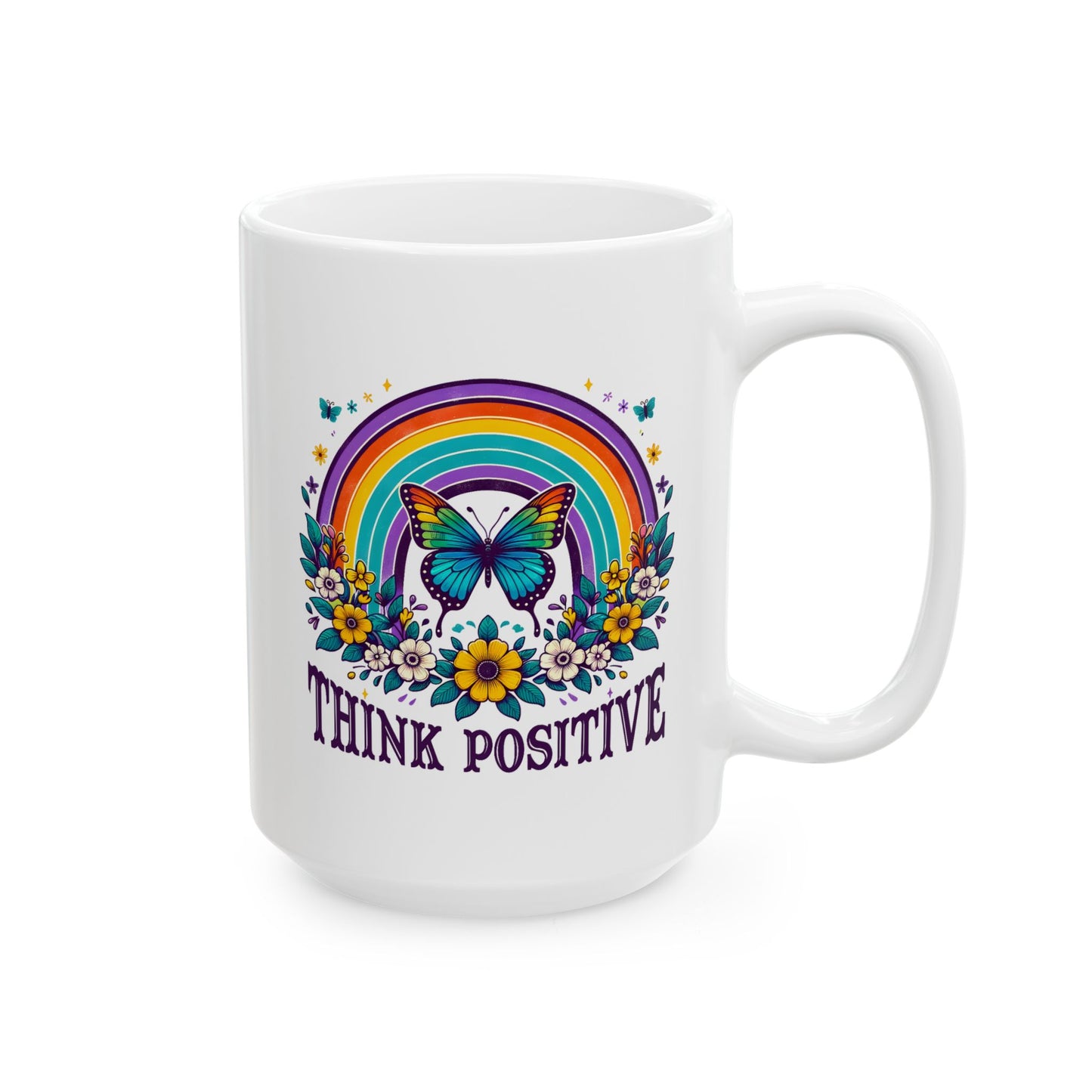 Wellness Mug - Think Positive Butterfly