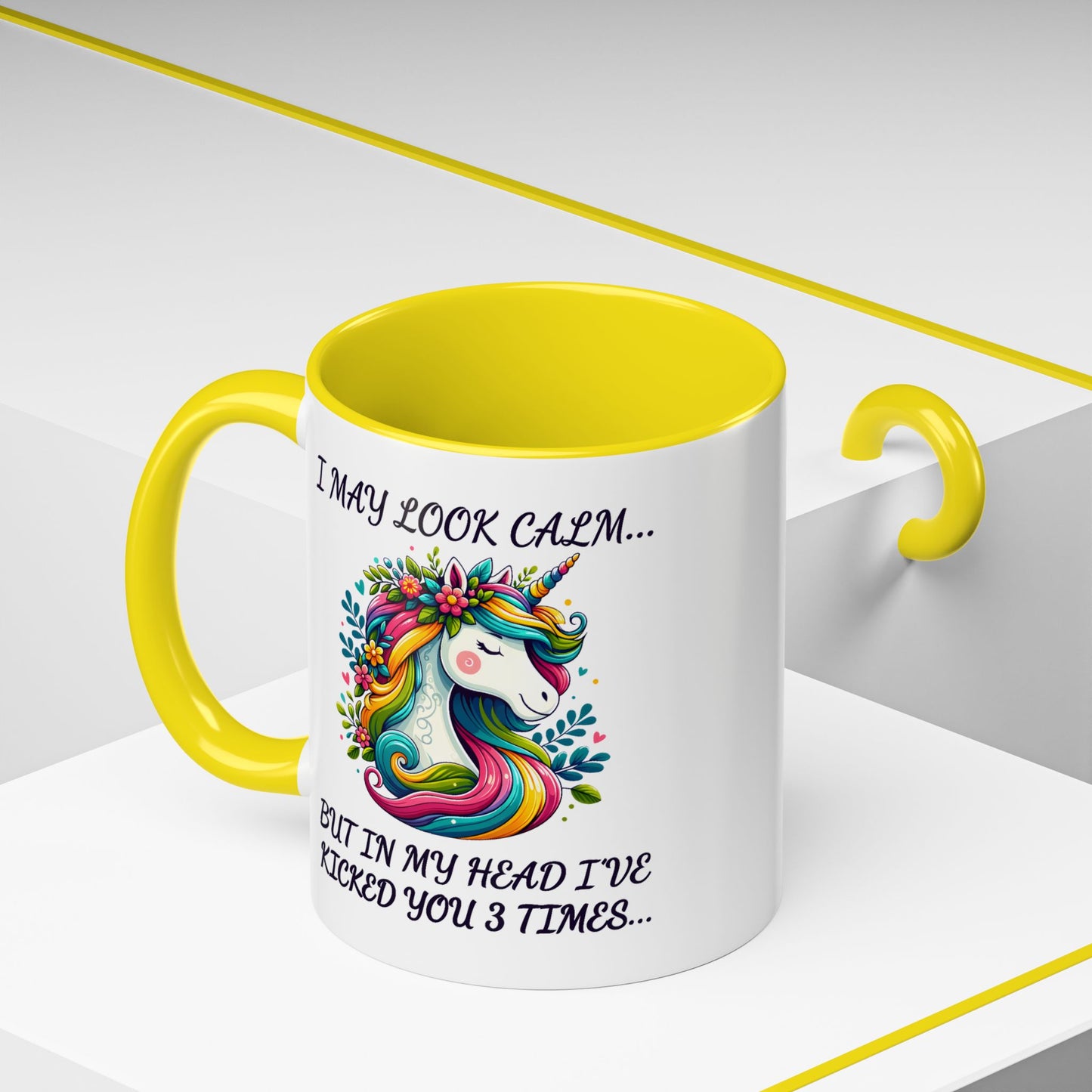 Adult Mug - I may Look Calm Unicorn