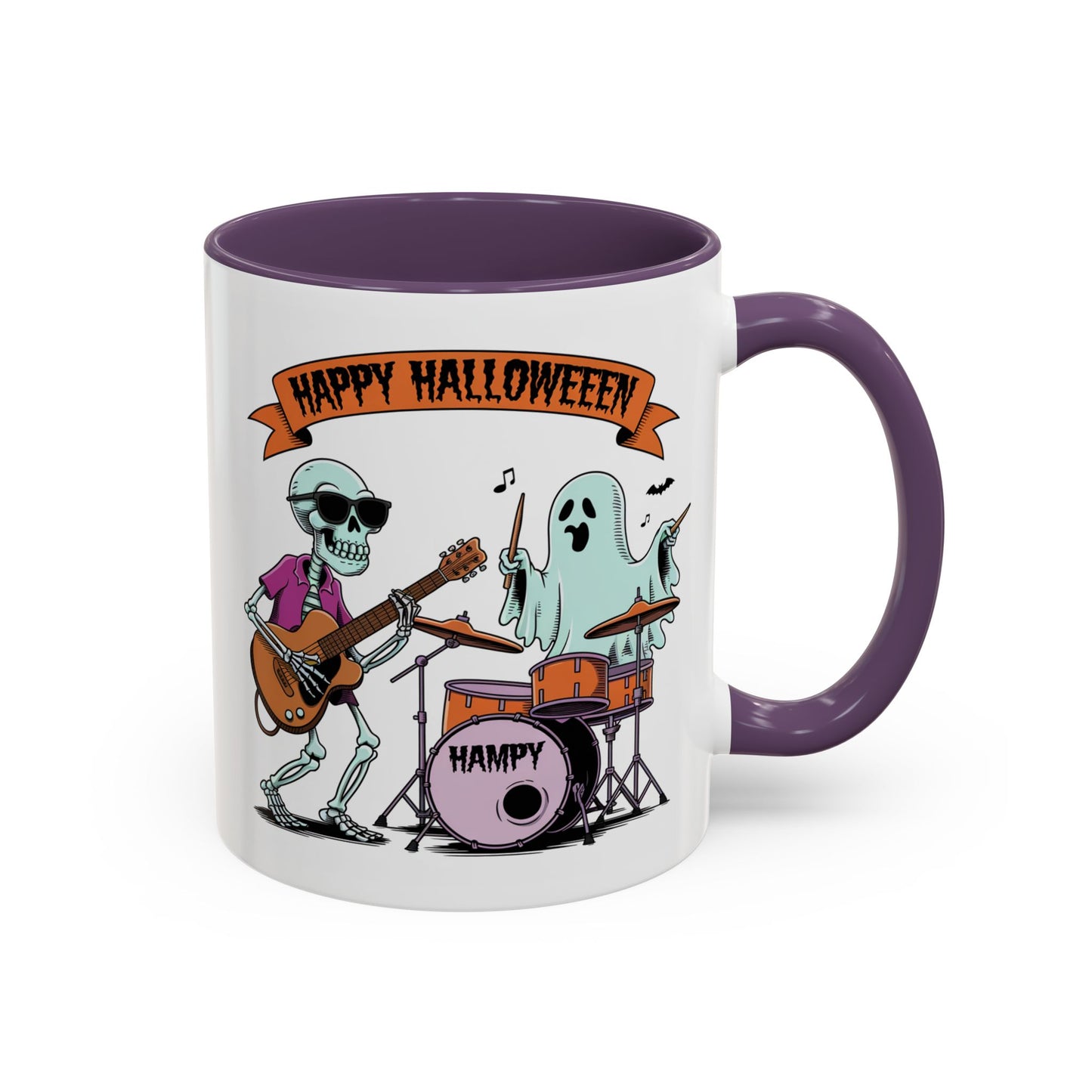 Halloween Mug - Skeleton & Ghost Band