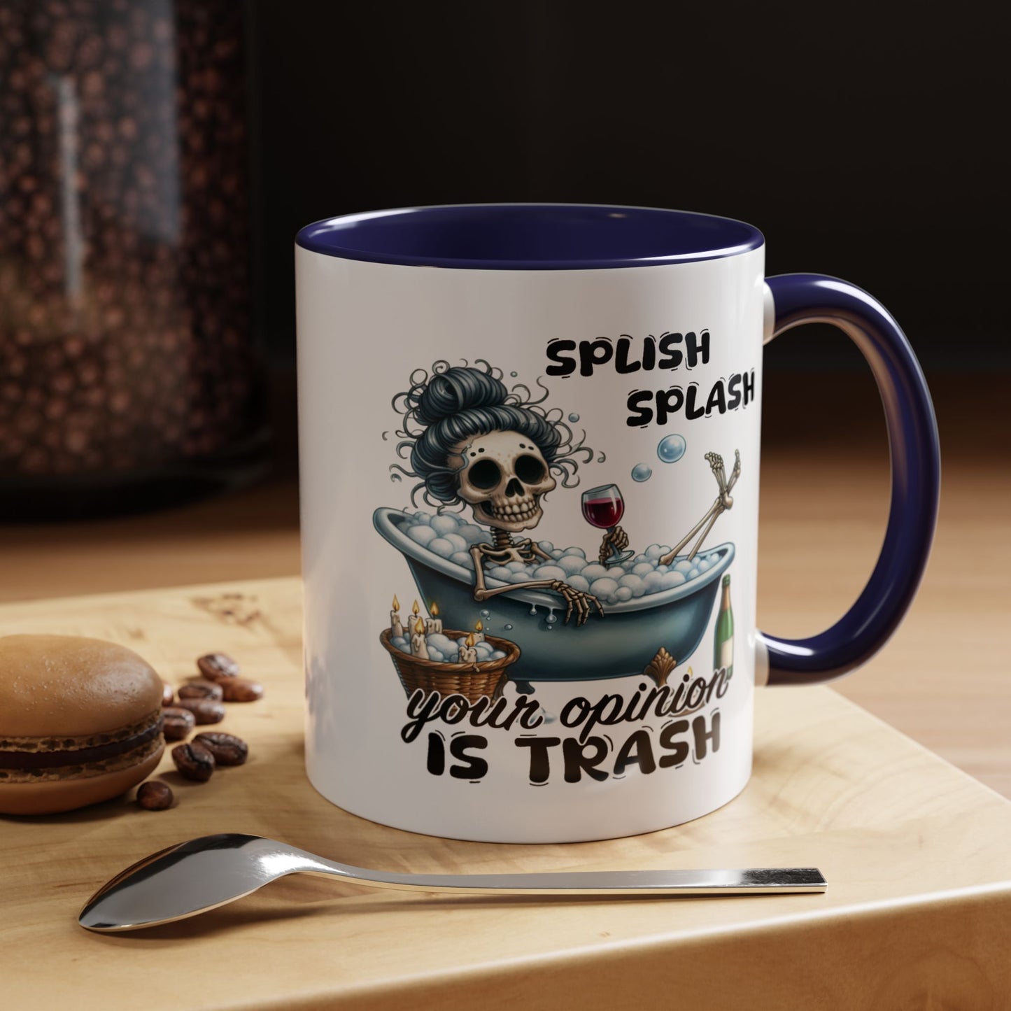 Humor Mug - Splish Splash Your Opinion is Trash