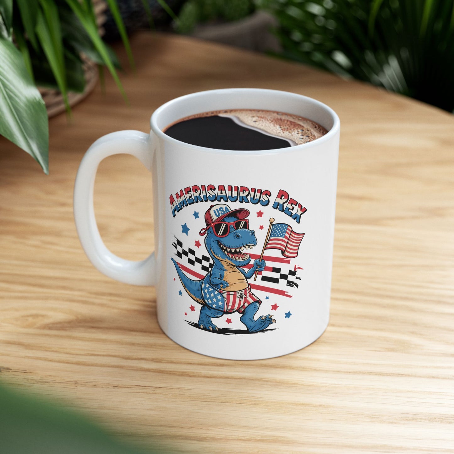 4th of July Mug - Amerisaurus Rex