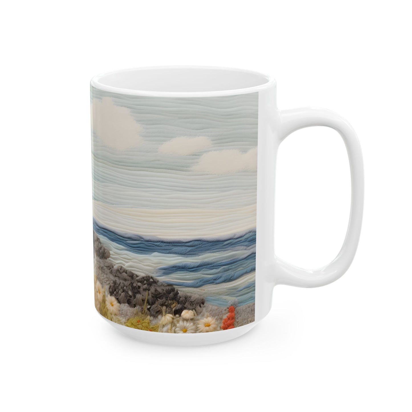 Artistic Mug - Felted Lighthouse 6
